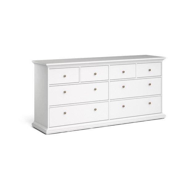 Bijela niska komoda 183x87 cm Paris – Tvilum