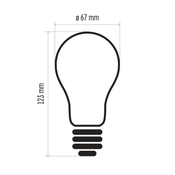 LED žarulja EMOS filament A67 Neutral White, 17W E27-image-2