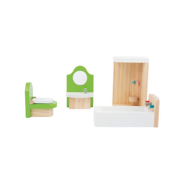 Set drvenog namještaja za Legler Bathroom lutke-image-2