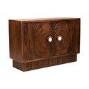 Komoda od masivnog manga u tamnoj prirodnoj boji 40x75x116 cm Sangar – Premier Housewares