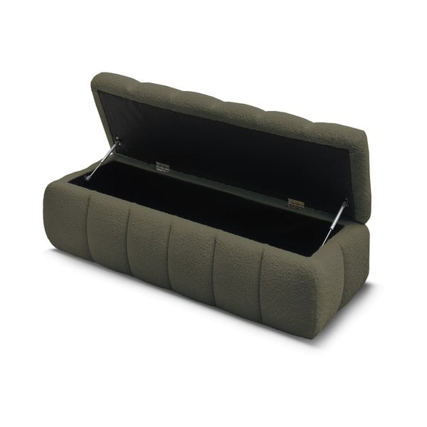 Zelena klupa od bouclé tkanine Mont Blanc – Bobochic Paris-image-4