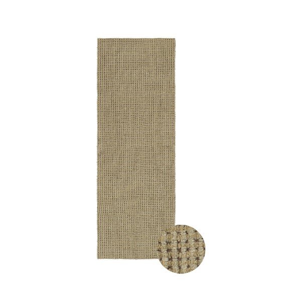 Kaki zelena periva/ručno rađena vunena staza 80x230 cm Unexpected Wool – Lorena Canals