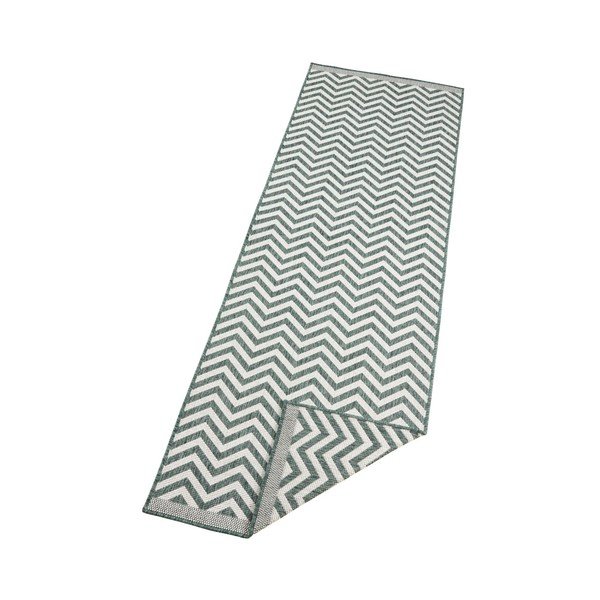 Zeleno-krem dvostrani vrlo izdržljiv gazište Bougari Twin Supreme Mismo, 80 x 350 cm-image-2