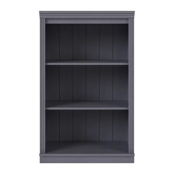 Siva biblioteka od masivnog bora 74x118x35 cm Anita – Støraa
