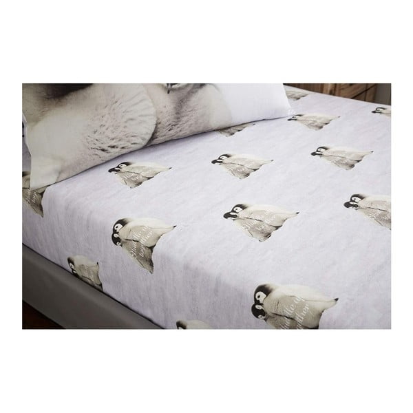 Dječja pamučna posteljina za krevet za jednu osobu Catherine Lansfield Penguin, 90 x 190 cm