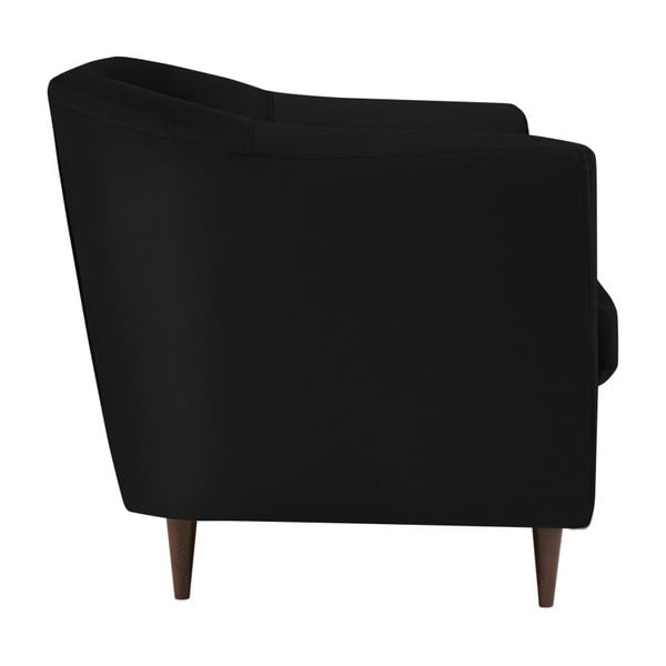 Kauč od crnog baršuna Kooko Home Glam, 175 cm-image-1