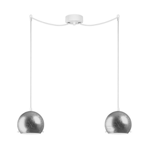 Dvostruka stropna svjetiljka u srebrnoj boji Sotto Luce MYOO Elementary 2S