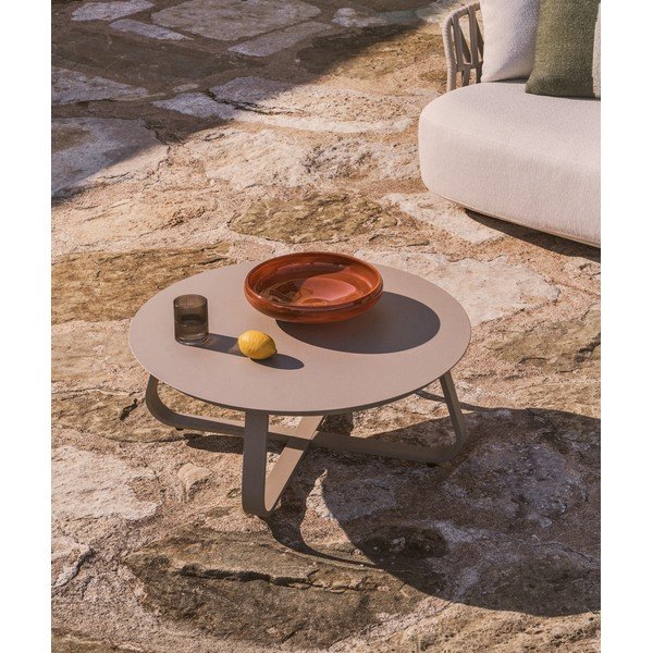 Metalni okrugao vrtni stolić za kavu ø 80 cm Tamaris – Kave Home-image-1