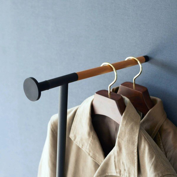 Crna metalna zidna vješalica 38,5 cm Tower – YAMAZAKI-image-3