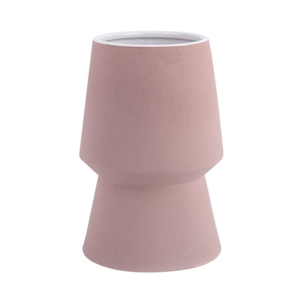Ružičasta keramička vaza PT LIVING Cast, visina 17 cm