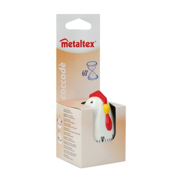 Bijeli kuhinjski mjerač vremena Metaltex Hen-image-1