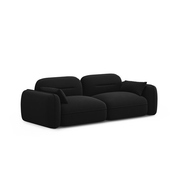 Crna baršunasta sofa 230 cm Audrey – Interieurs 86-image-2