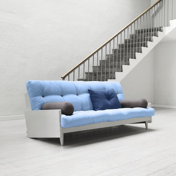 Sofa na razvlačenje Karup India Cool Grey / Celeste / Gris