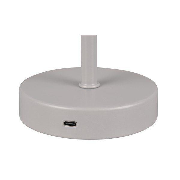 Svijetlo siva LED stolna lampa s mogućnošću zatamnjivanja (visina 30 cm) Jeff – Reality-image-4