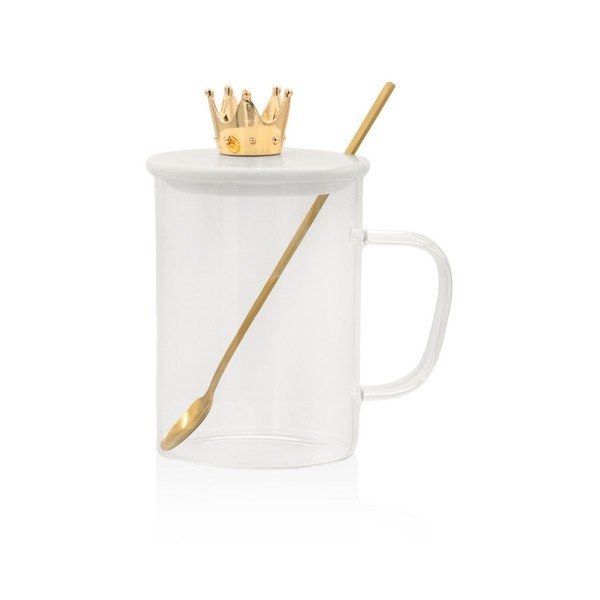 Bijela staklena šalica – Hermia