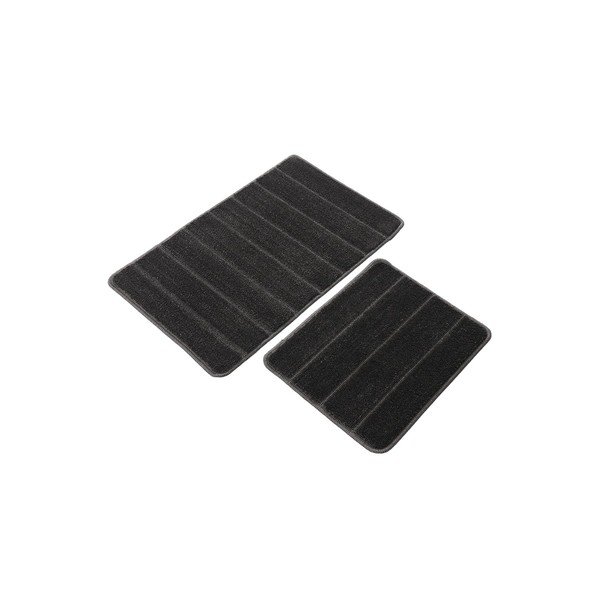 Antracitno sive kupaonske prostirke u setu 2 kom 50x80 cm Yeni Cizgli – Foutastic