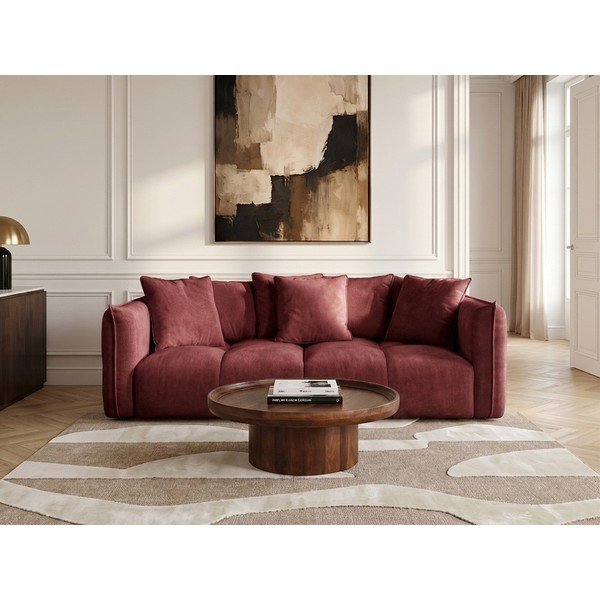 Crvena sofa od šenila Harlem – Bobochic Paris-image-2