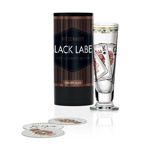 Set za čaše od kristalnog stakla i 5 podmetača Ritzenhoff Sascha Morawetz, 50 ml-image-1