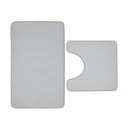 Svijetlo sive kupaonske prostirke u setu 2 kom za WC 50x80 cm Anti-Bacterial – Catherine Lansfield