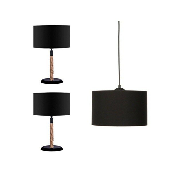 Crna stolna lampa - Magenta Home-image-1