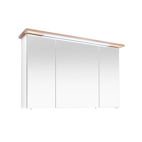 Bijeli viseći kupaonski ormarić s ogledalom 115x72 cm Set 923 - Pelipal-image-2