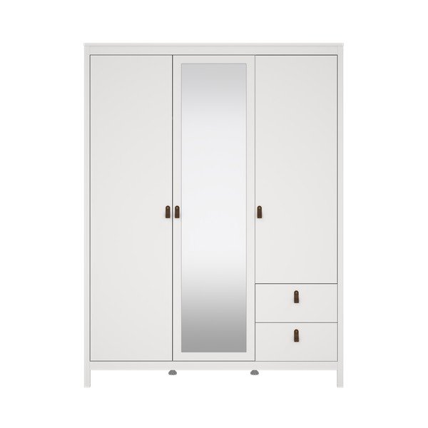 Bijeli ormar s ogledalom 150x199x58 cm Madrid – Tvilum-image-2