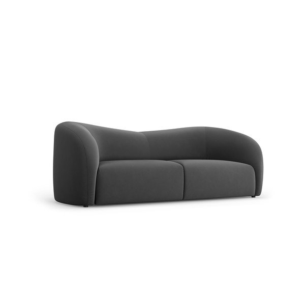 Siva baršunasta sofa 197 cm Santi – Interieurs 86-image-2