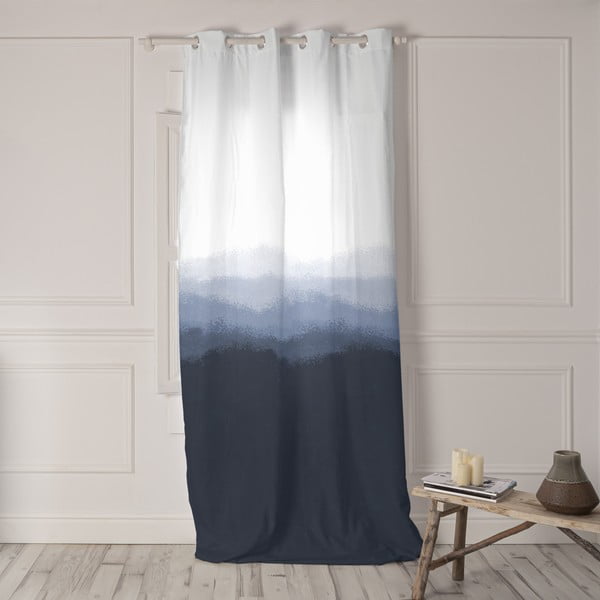 Bijela/plava zavjesa 140x300 cm Nightfall – Blanc