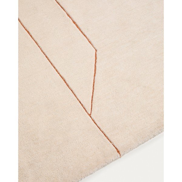 Krem ručno rađen tepih 160x230 cm Delide – Kave Home-image-2