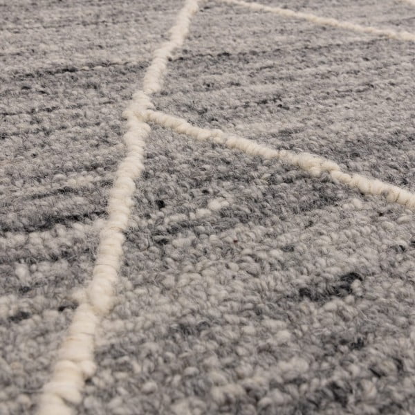 Sivi vuneni tepih 200x290 cm Noah – Asiatic Carpets-image-2