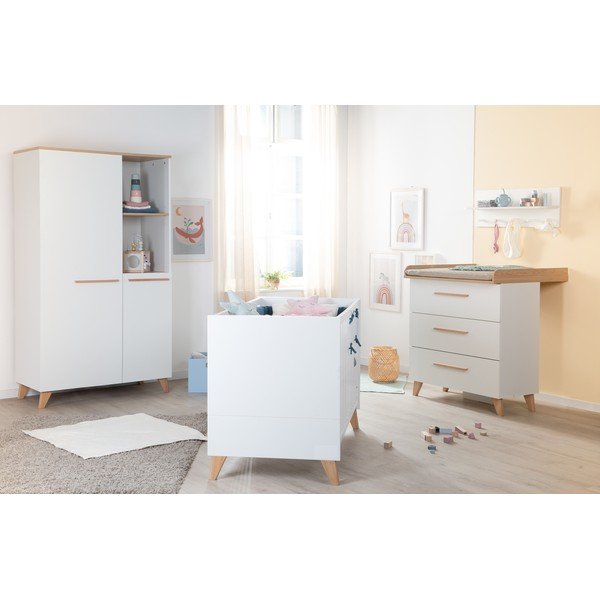 Bijeli dječji krevet 60x120 cm Léon – Roba-image-4