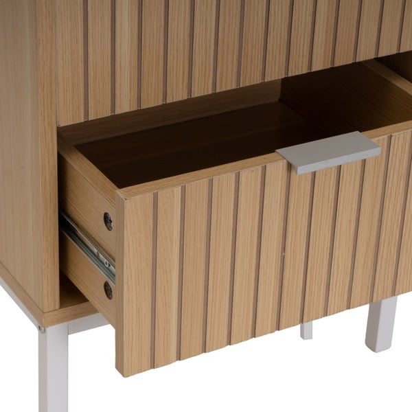 Noćni ormarić u dekoru hrasta u prirodnoj boji Mid-Lines – Casa Selección-image-4