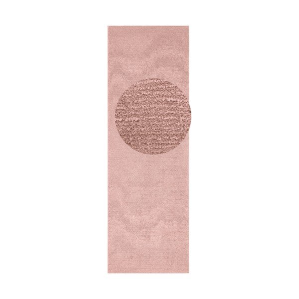 Roza podloga metvice Rugs SuperSoft, 80 x 250 cm