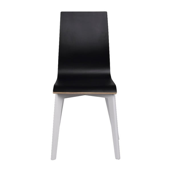 Crna blagovaonska stolica s bijelim nogama Rowico Grace-image-3