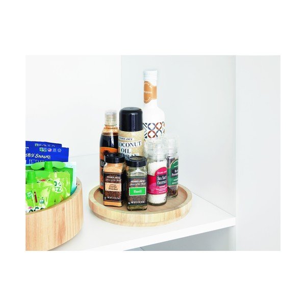 Drveni okretni organizator začina Roundabout – iDesign/The Home Edit-image-1