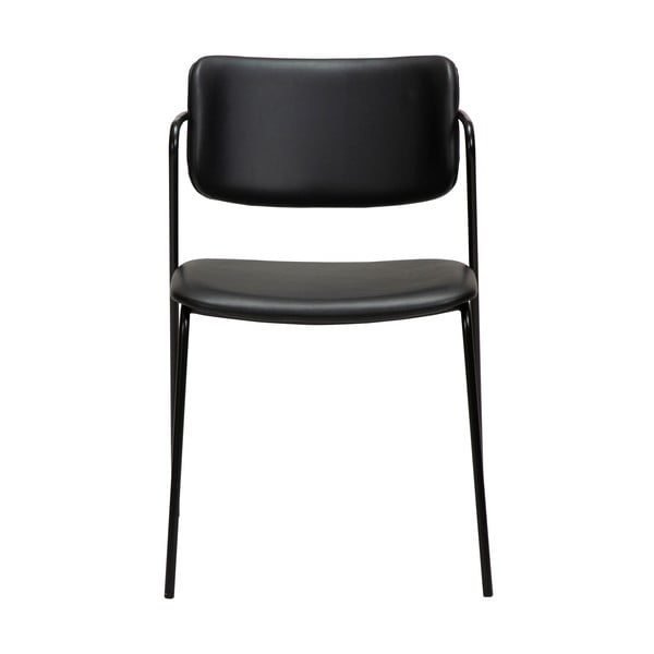 Crna stolica s imitacijom kože DAN-FORM Denmark Zed-image-3