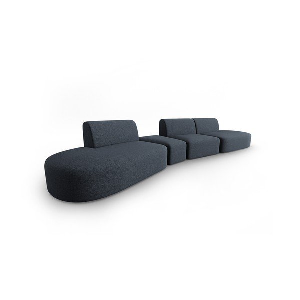 Tamno plava sofa 412 cm Shane – Micadoni Home-image-1
