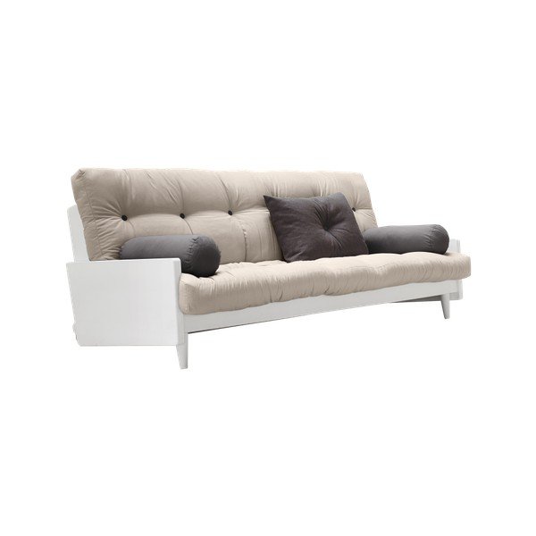 Sofa na razvlačenje Karup India White / Vision / Gris-image-1