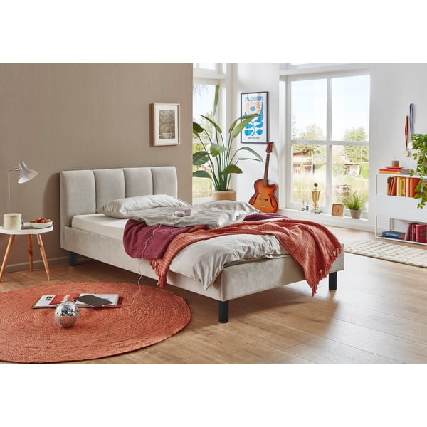 Bež tapecirani krevet bez podnice 120x200 cm Joker – Meise Möbel-image-1