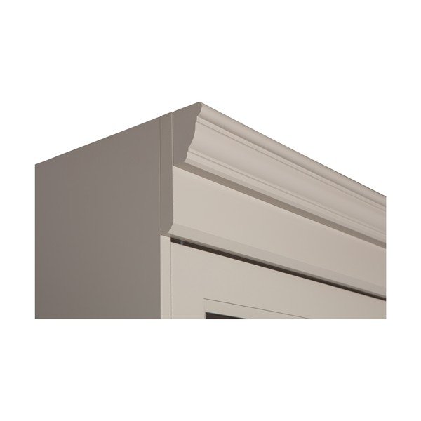 Siva vitrina od masivnog bora 54x215 cm Chow – vtwonen-image-4