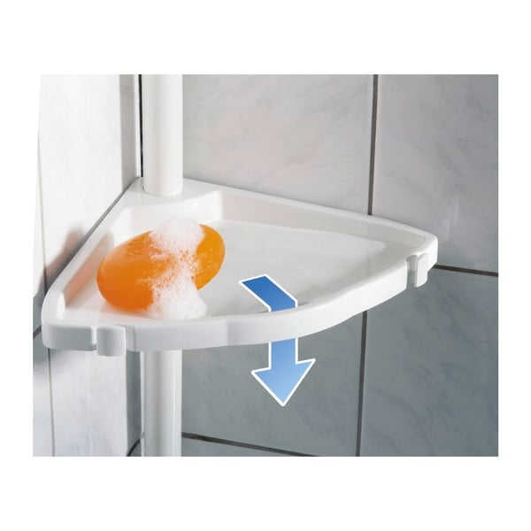 Bijela teleskopska zidna polica za kupaonicu Wenko Easy-image-3