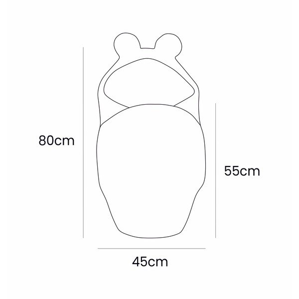 Zeleni pokrivač za povijanje od samta 45x80 cm – Meowbaby-image-2