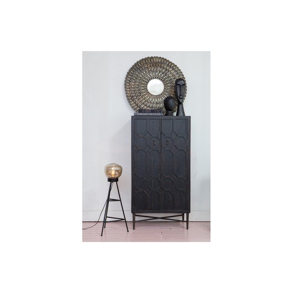 Crna samostojeća svjetiljka BePureHome Dome, visina 84 cm-image-1