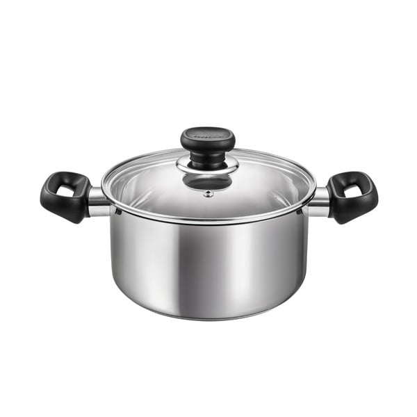 Lonac od nehrđajućeg čelika s poklopcem prikladni za indukcijsko kuhalo 3 l Brava – Tescoma