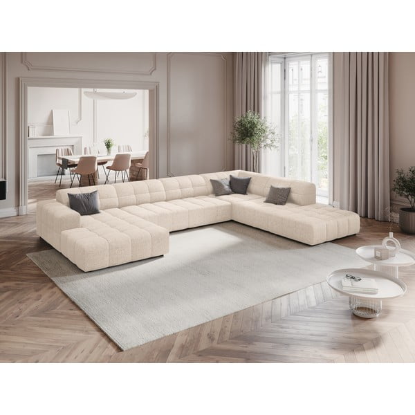 Krem kutna garnitura (s desnim kutom/u obliku slova "U") Chicago – Cosmopolitan Design-image-1