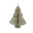Svjetlosiva papirnata božićna dekoracija u obliku božićnog drveta Only Natural, dužina 10 cm