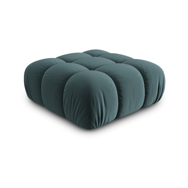 Petrolej zeleni baršunast modularni tabure Bellis – Micadoni Home-image-3