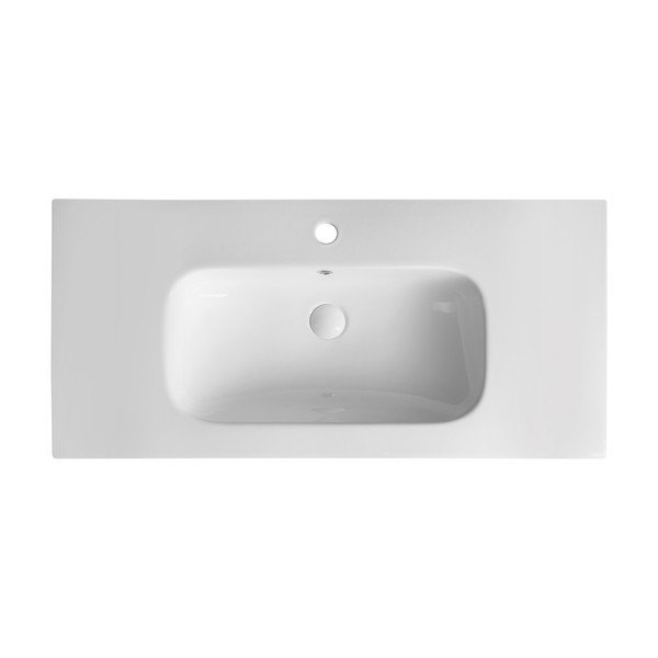 Bijeli keramički umivaonik 101x46,5 cm Piedra – Sapho-image-1