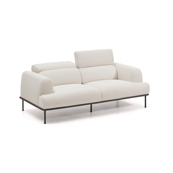 Bež podesiva sofa od šenila 214 cm Aurum – Kave Home-image-1
