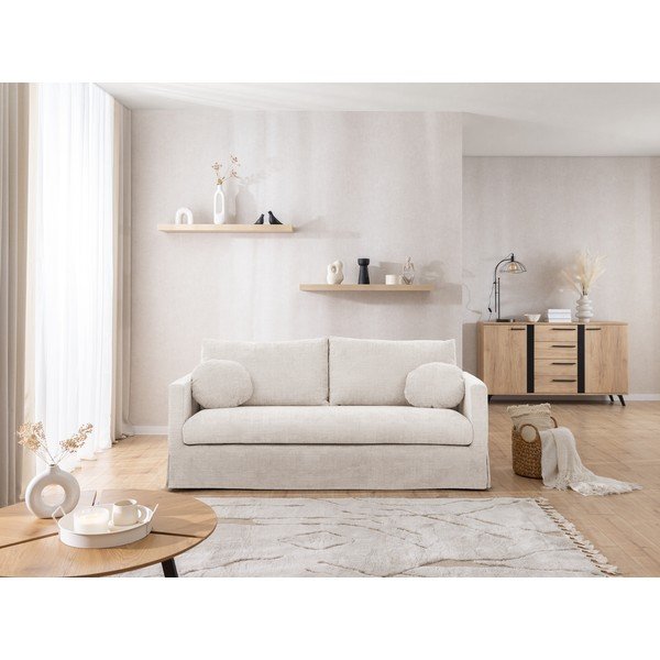 Krem sofa 195 cm Paphos – Ropez-image-4